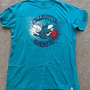 47 Brand Charlotte Hornets Teal Graphic Tee